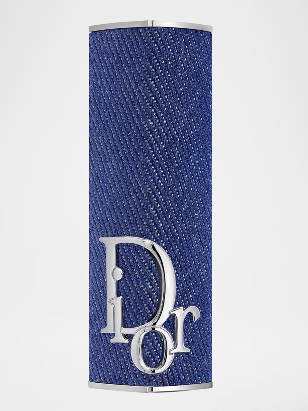 Dior Denim Blue Embossed Leather Lipstick Case